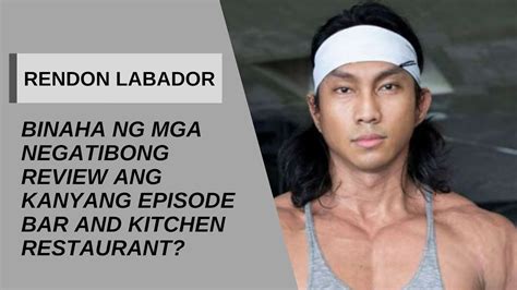 rendon labador restaurant|Rendon Labador ipinagmalaki ang kanyang restaurant: 'Episode ang no. 1.